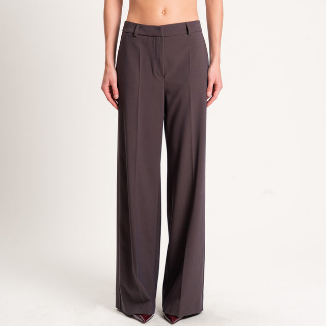 Zeroassoluto-Pantalone straight elasticizzato - moro