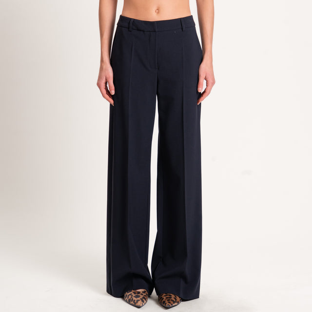 Zeroassoluto-Pantalone straight elasticizzato - nero