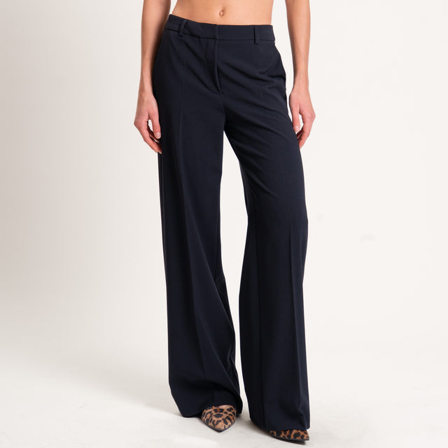Zeroassoluto-Pantalone straight elasticizzato - nero