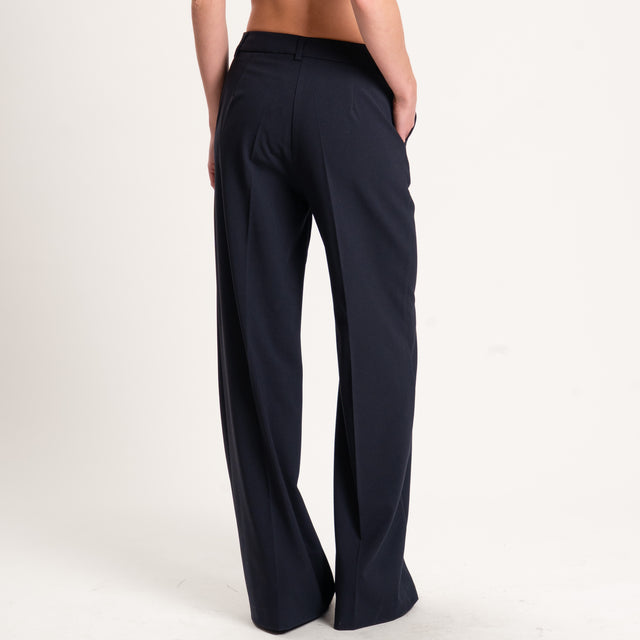 Zeroassoluto-Pantalone straight elasticizzato - nero