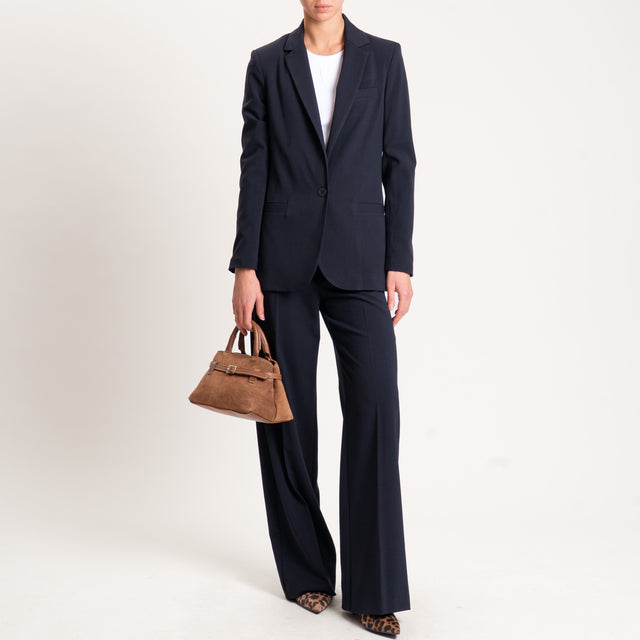 Zeroassoluto-Pantalone straight elasticizzato - nero