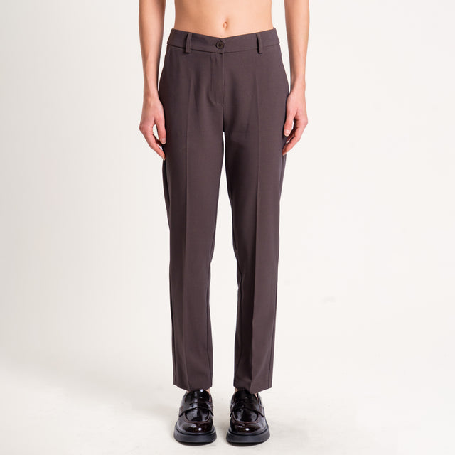 Zeroassoluto-Pantalone elasticizzato - moro