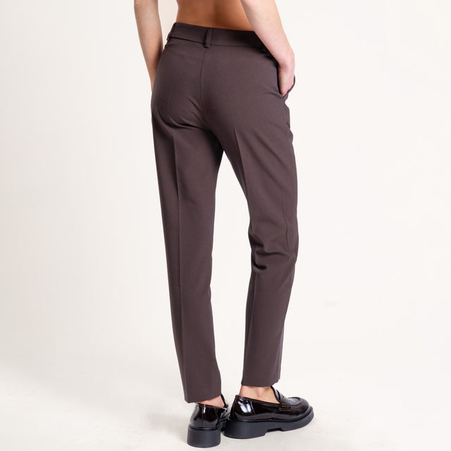 Zeroassoluto-Pantalone elasticizzato - moro