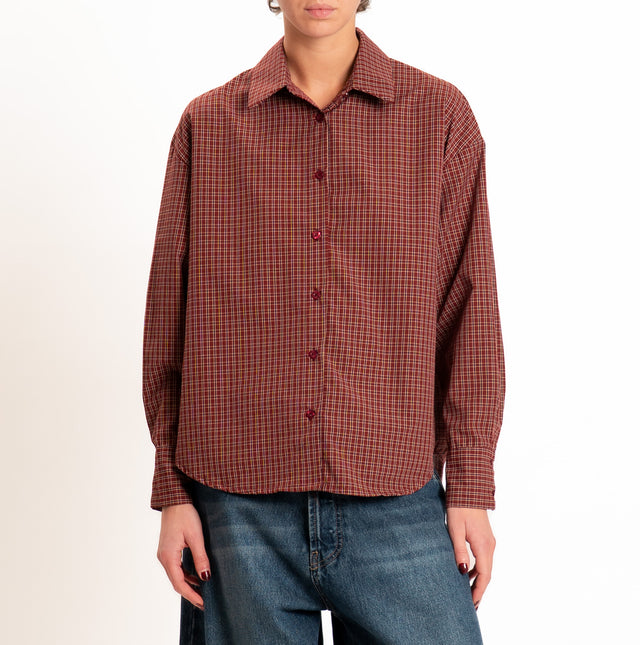 Zeroassoluto-Camicia check - Bordeaux