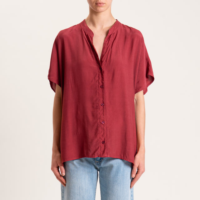 Zeroassoluto-Camicia collo coreana mezza manica - india