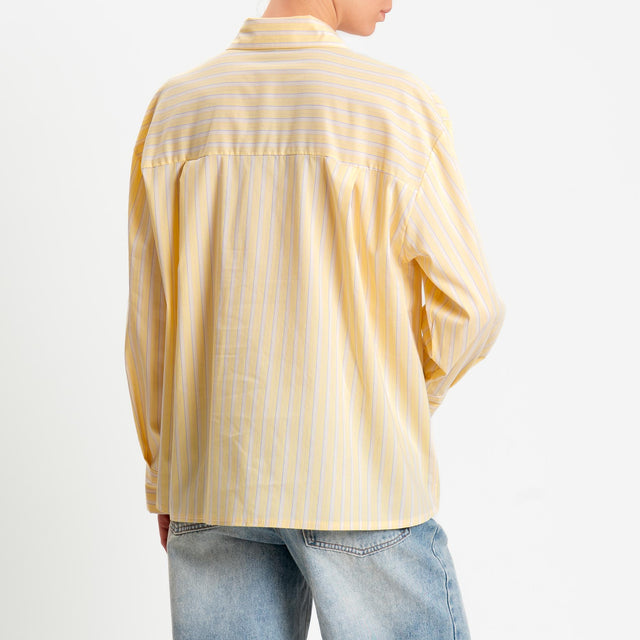 Zeroassoluto-Camicia a righe - yellow/pink/lavanda