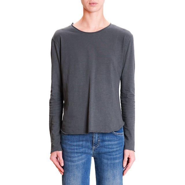 Zeroassoluto-T-shirt girocollo - antracite