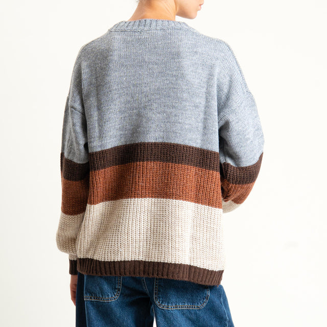 Zeroassoluto-cardigan misto alpaca - grigio/coccio/casha