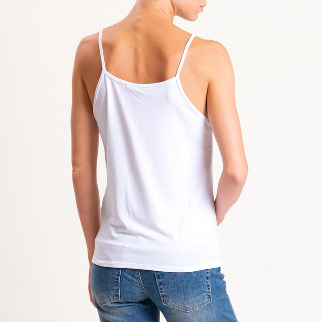 Zeroassoluto-Top underwear in stretch jersey - white
