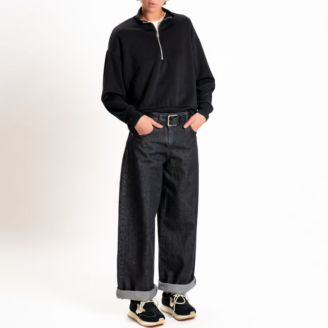 Zeroassoluto-Felpa scuba soft - nero
