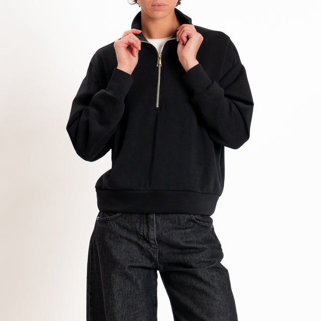 Zeroassoluto-Felpa scuba soft - nero