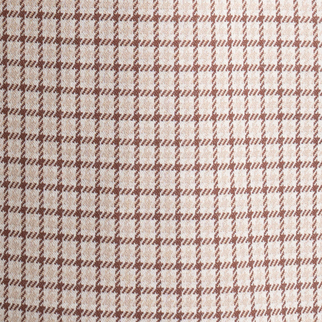 Zeroassoluto-Cappotto pied de poule neoprene - beige/cuoio/burro