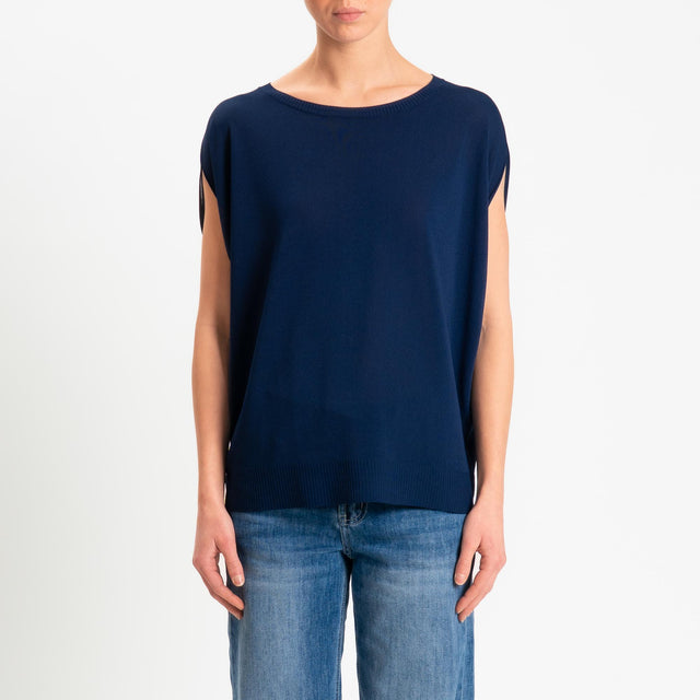 Zeroassoluto-Maglia manica raglan - blu