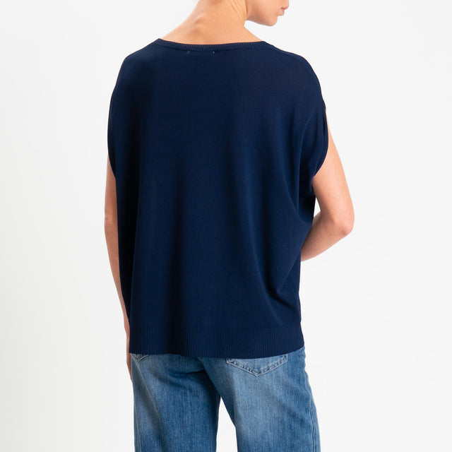Zeroassoluto-Maglia manica raglan - blu
