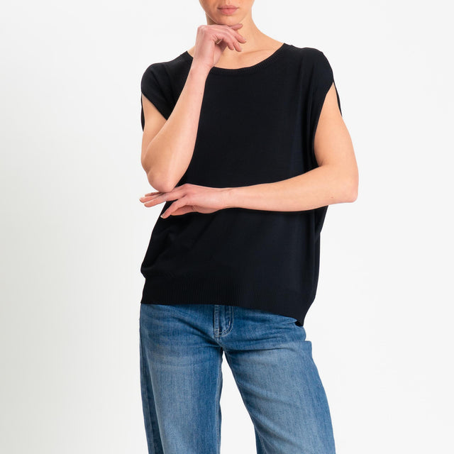 Zeroassoluto-Maglia manica raglan - nero