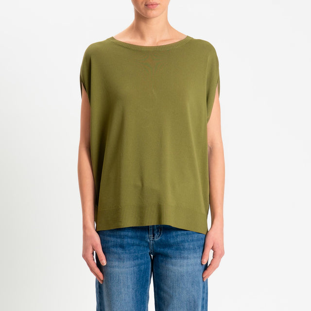 Zeroassoluto-Maglia manica raglan - olio