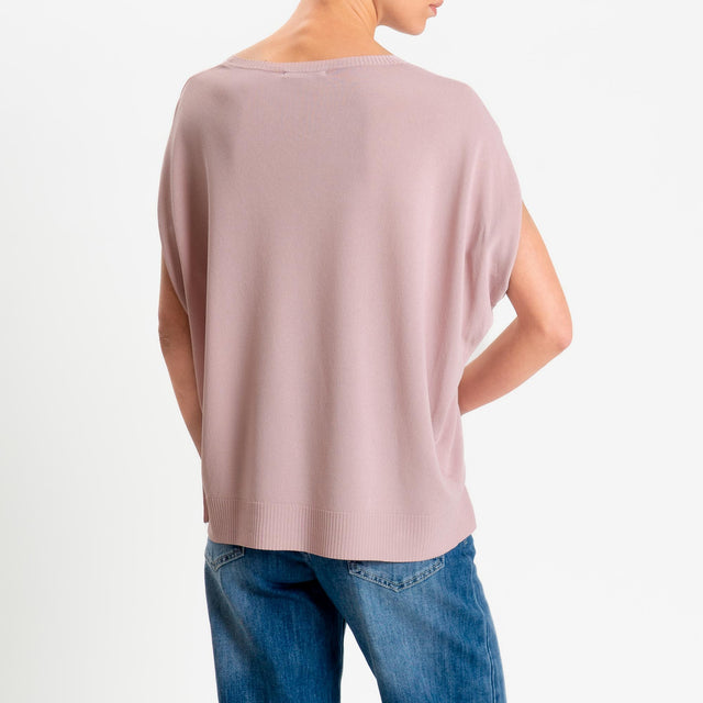 Zeroassoluto-Maglia manica raglan - pink