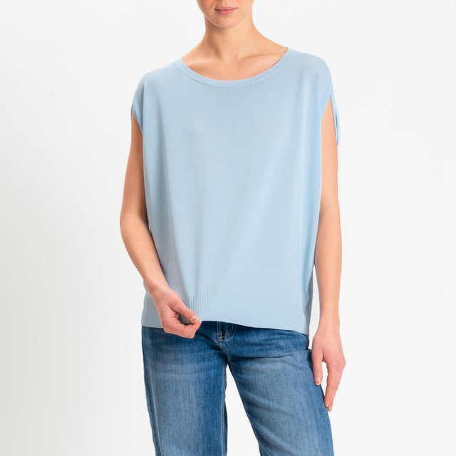 Zeroassoluto-Maglia manica raglan - sky