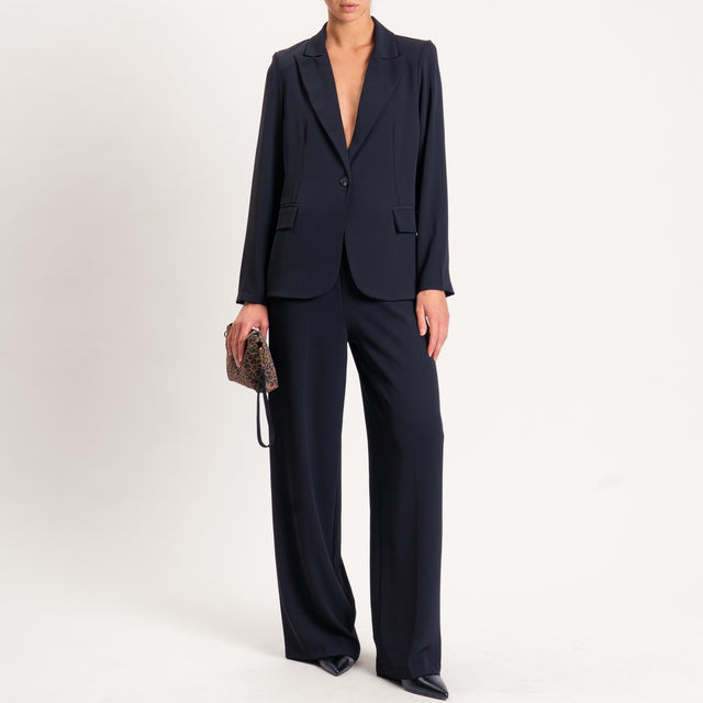 Zeroassoluto-Pantalone BELLE tessuto fluido - nero