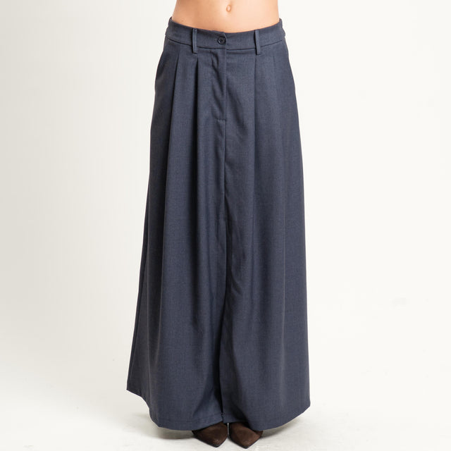 Zeroassoluto-Gonna ANIA elastico dietro - antracite