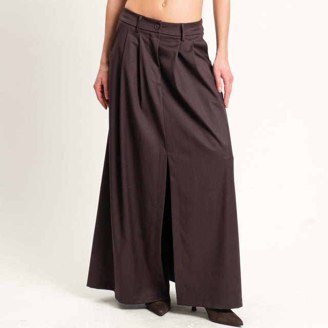 Zeroassoluto-Gonna ANIA elastico dietro - moro