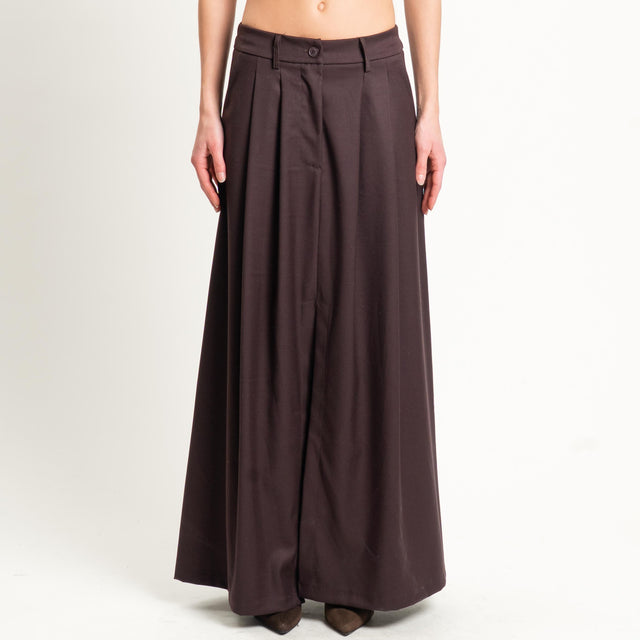 Zeroassoluto-Gonna ANIA elastico dietro - moro