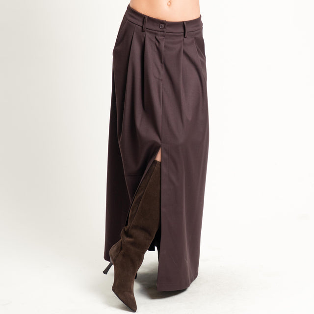 Zeroassoluto-Gonna ANIA elastico dietro - moro