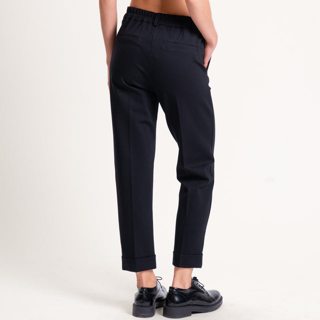 Zeroassoluto-Pantalone BETTY punto milano elastico - nero