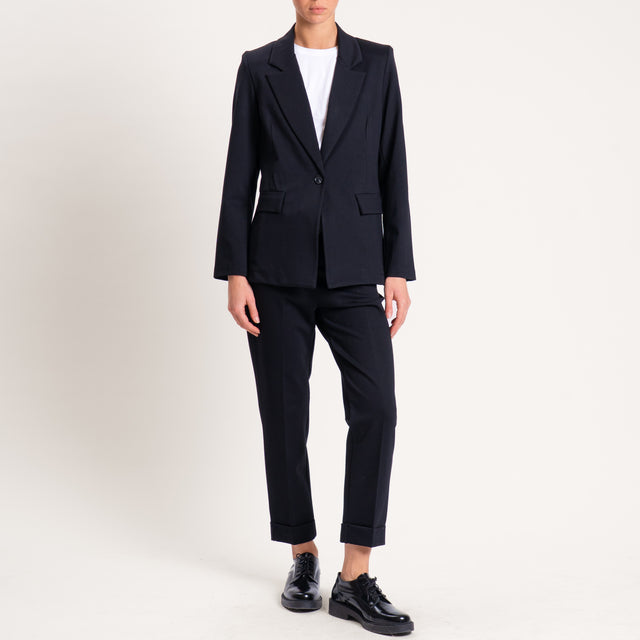 Zeroassoluto-Pantalone BETTY punto milano elastico - nero
