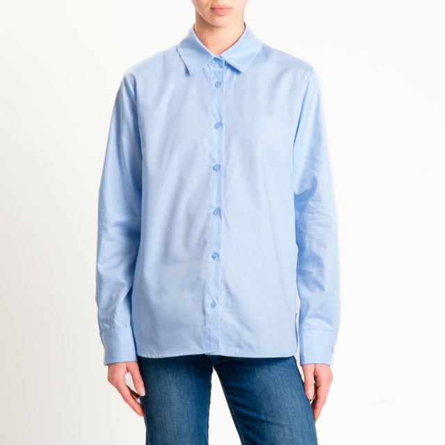 Zeroassoluto-Camicia CAMY oxford 100% cotone - celeste