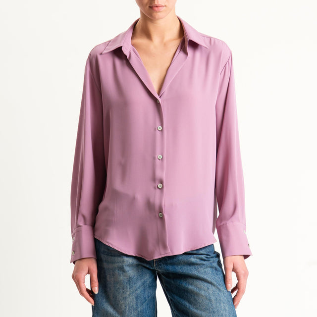 Zeroassoluto-Camicia CLAY MANO SETA - rosa antico