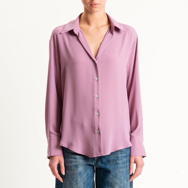 Zeroassoluto-Camicia CLAY MANO SETA - rosa antico