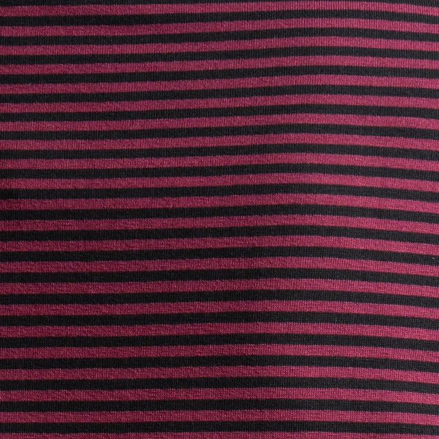 Zeroassoluto-T-shirt CLOE righe in jersey - cherry/nero