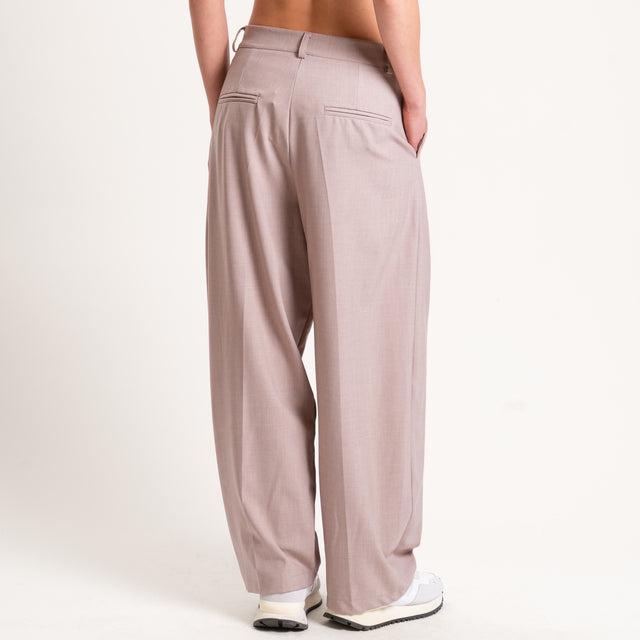 Zeroassoluto-Pantalone GENNY comfort elasticizzato - beige