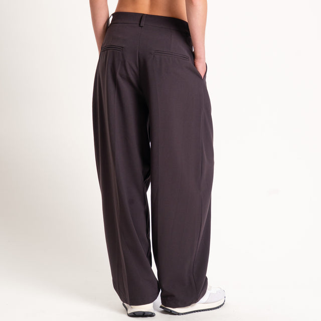 Zeroassoluto-Pantalone GENNY comfort elasticizzato - moro