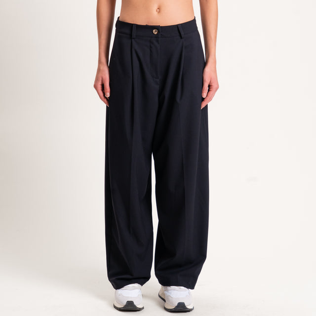 Zeroassoluto-Pantalone GENNY comfort elasticizzato - nero