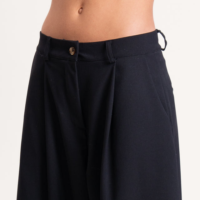 Zeroassoluto-Pantalone GENNY comfort elasticizzato - nero