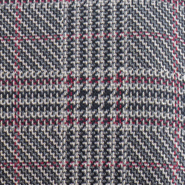 Zeroassoluto-Giacca JIN elasticizzata - principe di galles grigio/vino/nero