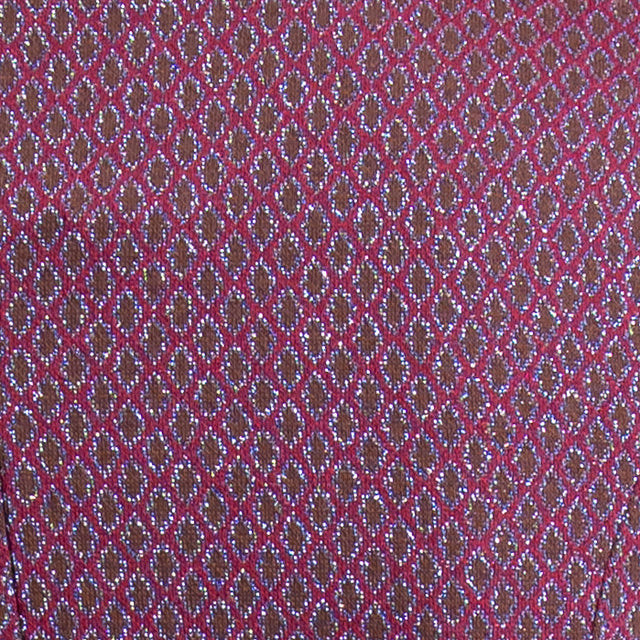 Zeroassoluto-Giacca JIN elasticizzata - rombo lurex cherry/moro