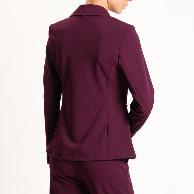 Zeroassoluto-Giacca JOIS scuba crêpe elasticizzato - vino