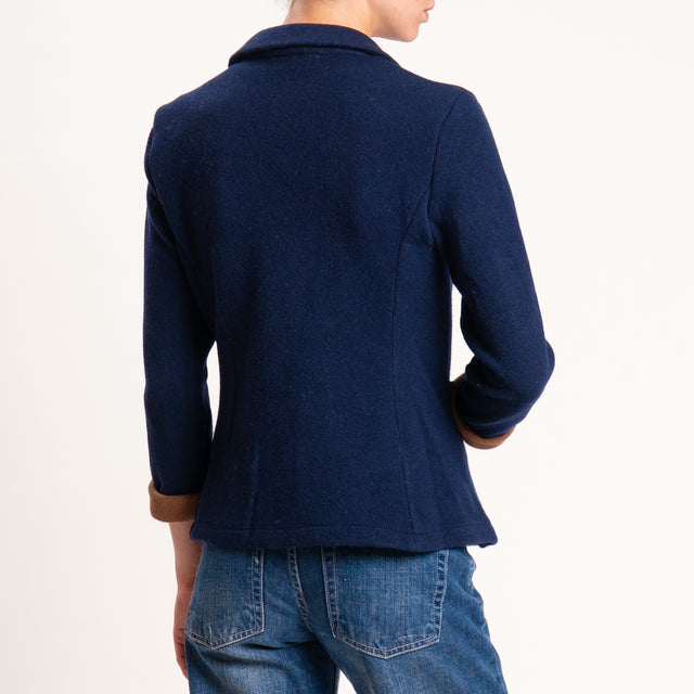 Zeroassoluto-Giacca JOY tessuto in maglia - blu/biscotto