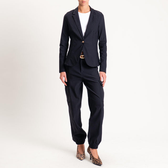 Zeroassoluto-Giacca JULIE tessuto comfort stretch - nero