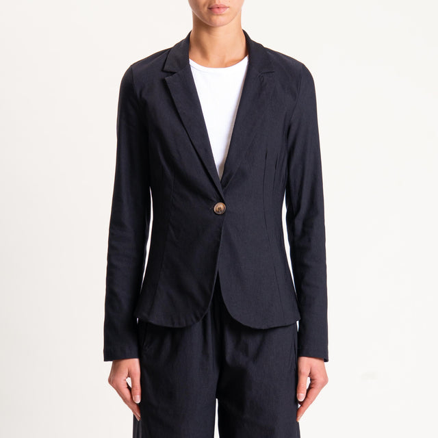 Zeroassoluto-Giacca JULIE tessuto comfort stretch - nero