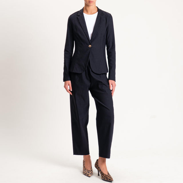 Zeroassoluto-Giacca JULIE tessuto comfort stretch - nero