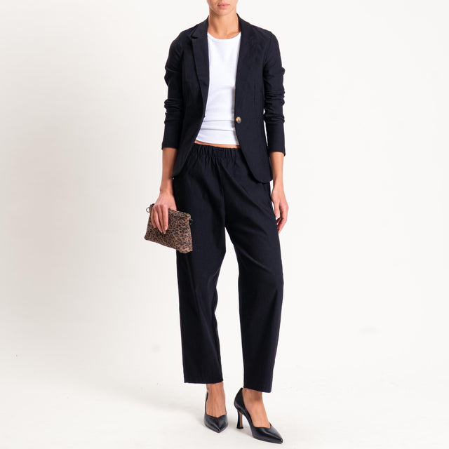 Zeroassoluto-Giacca JULIE tessuto comfort stretch - nero