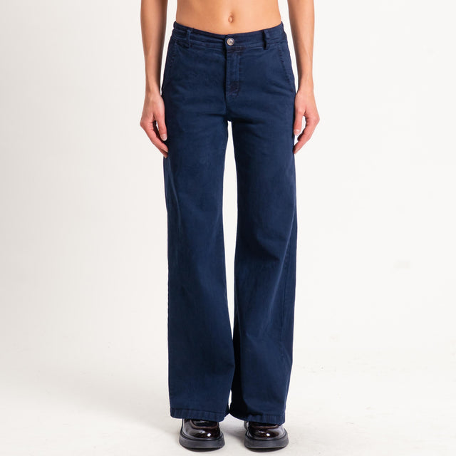 Zeroassoluto-Pantalone LILLY palazzo - blu