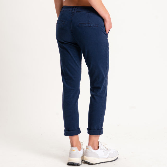 Zeroassoluto-Pantalone LOIS chino elasticizzato - blu