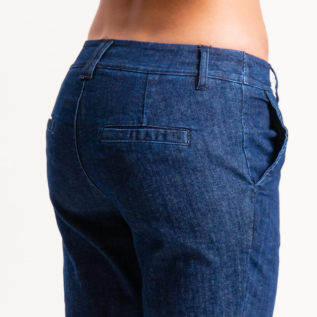 Zeroassoluto-Pantalone LOIS chino tela jeans elasticizzata - denim