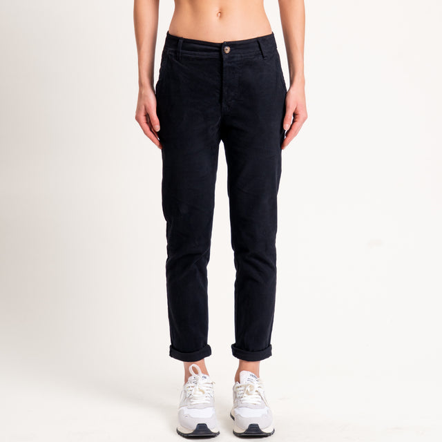 Zeroassoluto-Pantalone LOIS chino cotone elasticizzato - nero