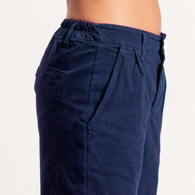 Zeroassoluto-Pantalone LOLA elastico dietro - blu